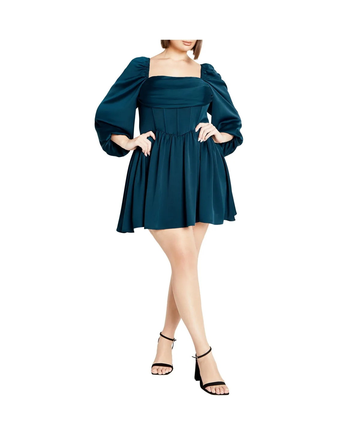 Flirty Corset Dress by City Chic