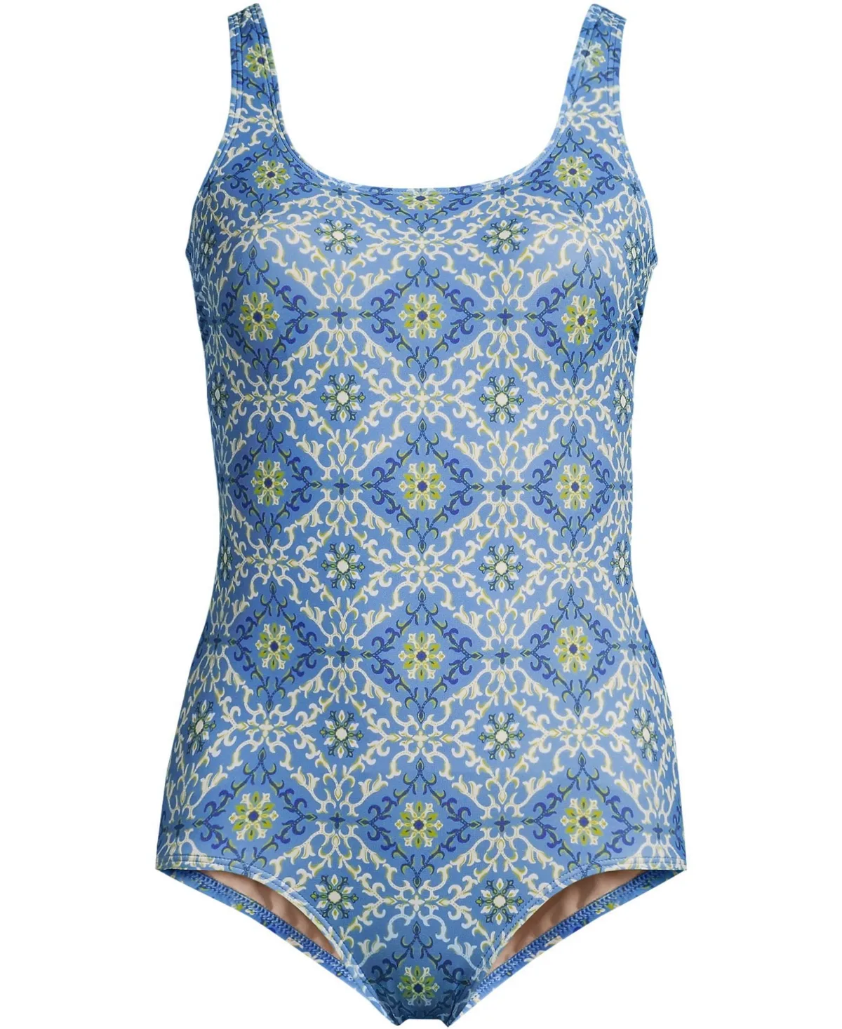 Long Torso Tugless Low Leg One Piece Swimsuit