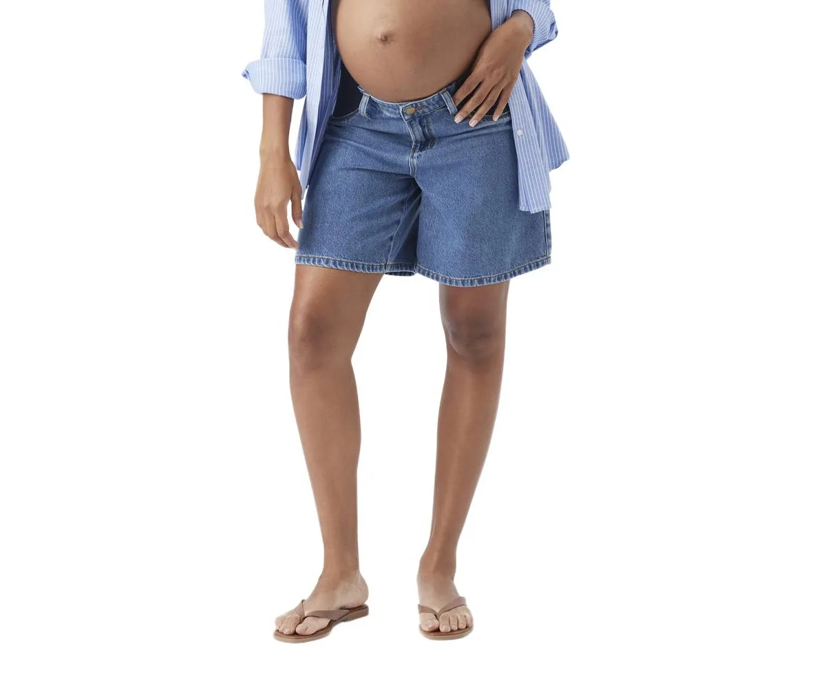 Ripe Dion Denim Short Classic Wash by Ripe Maternity