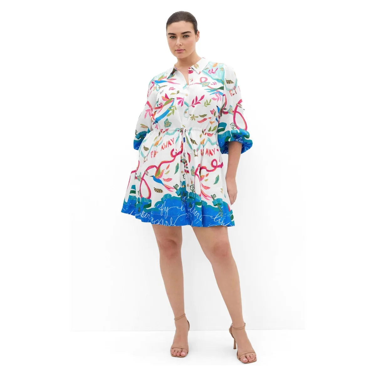 Tahlia Spirit Print Mini Dress by City Chic