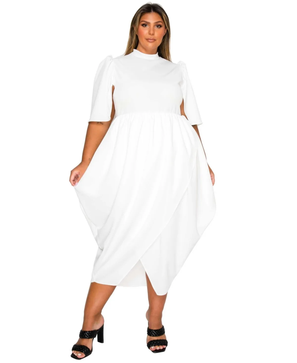 Aesira Tulip Hem Pocket Dress by L I V D