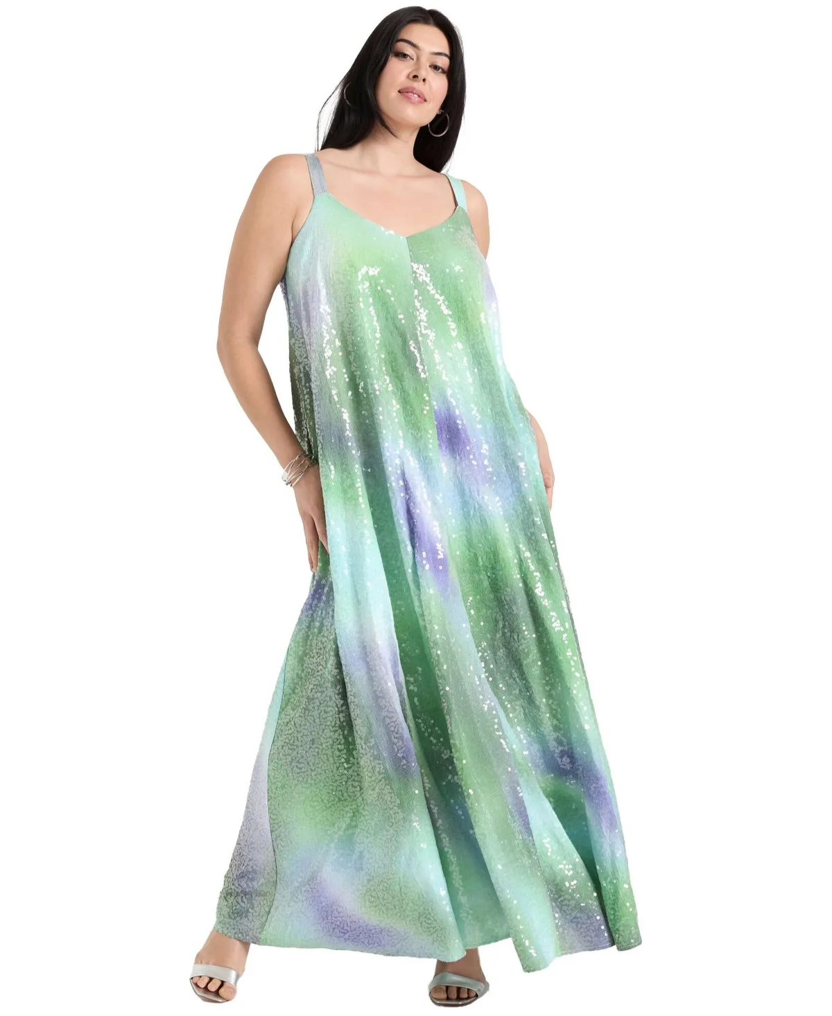 Sequin Swing Maxi Dress by June & Vie
