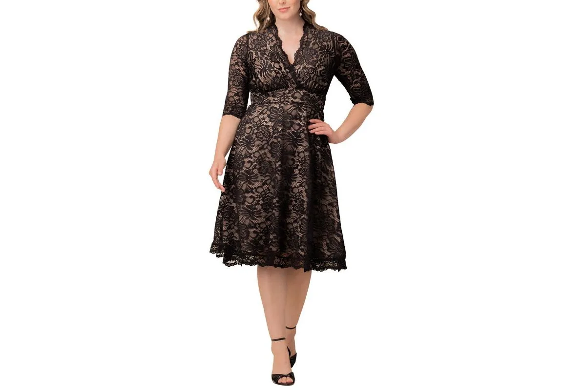 Mademoiselle Lace Cocktail Dress with Sleeves