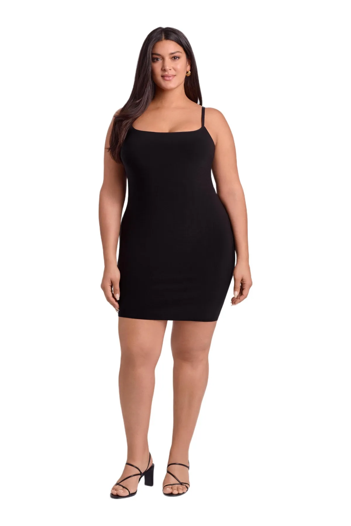 Sculpting Shapewear Scoop Neck Cami Mini Dress by S3 Apparel