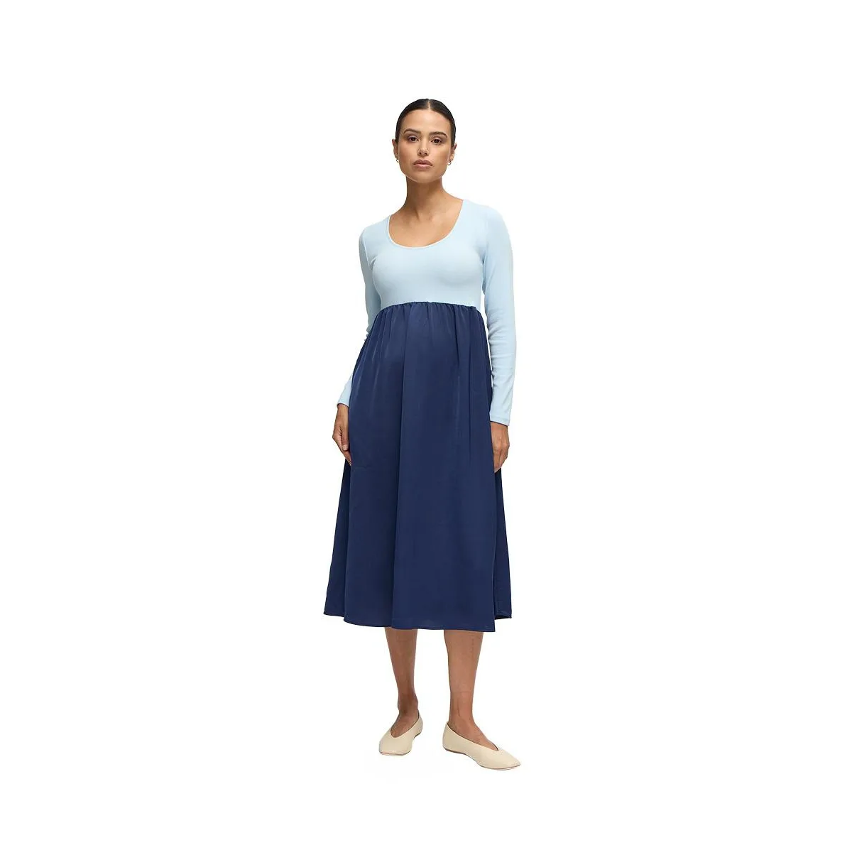 Ingrid + Isabel Mix Media Midi Dress by Ingrid + Isabel