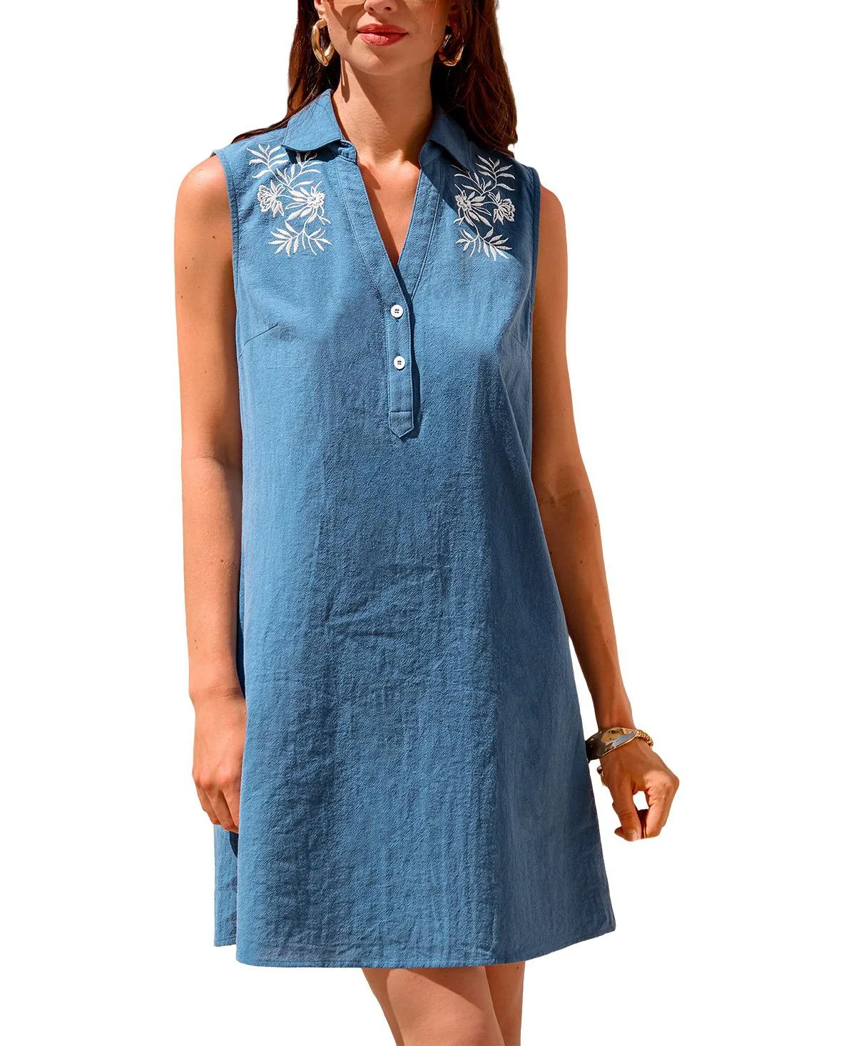 Long Journey Blue Mini Beach Dress by Cupshe