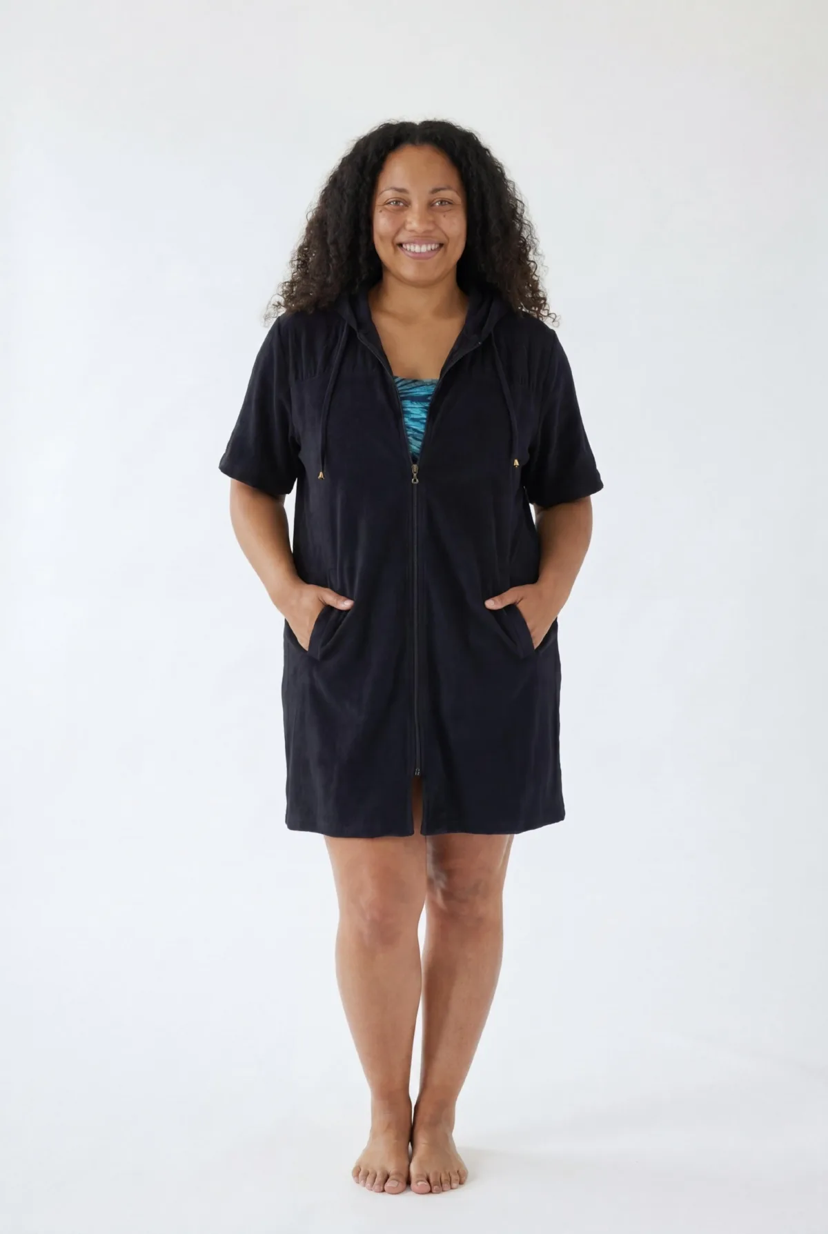 Alana Terry Cover Up Hoodie by Swimsuits For All