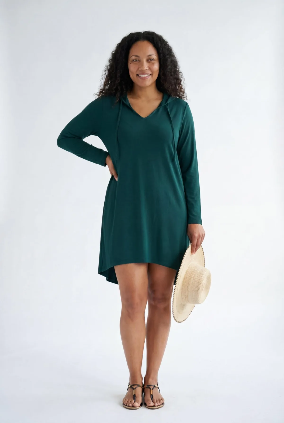 Pack & Go Wrinkle-Resistant Cover Up Hoodie Dress by Swimsuits For All