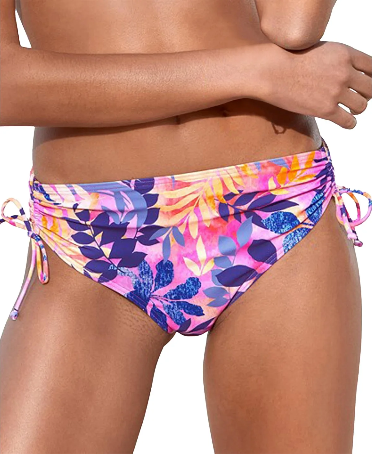 Tropical Mid Rise Bikini Swimsuit Bottom by Lascana