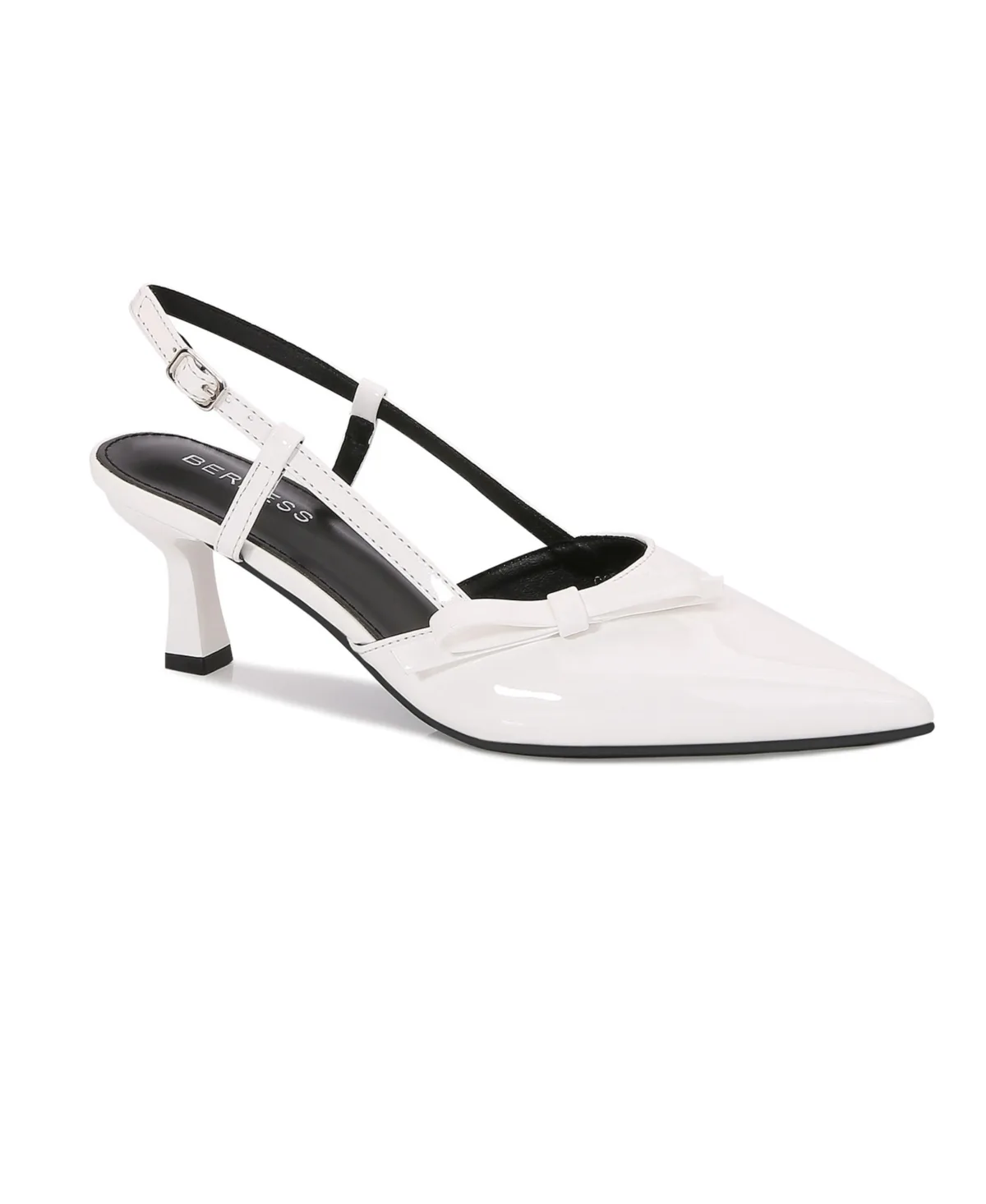 Cornelia Bow Accented Patent Slingback Heels by Berness