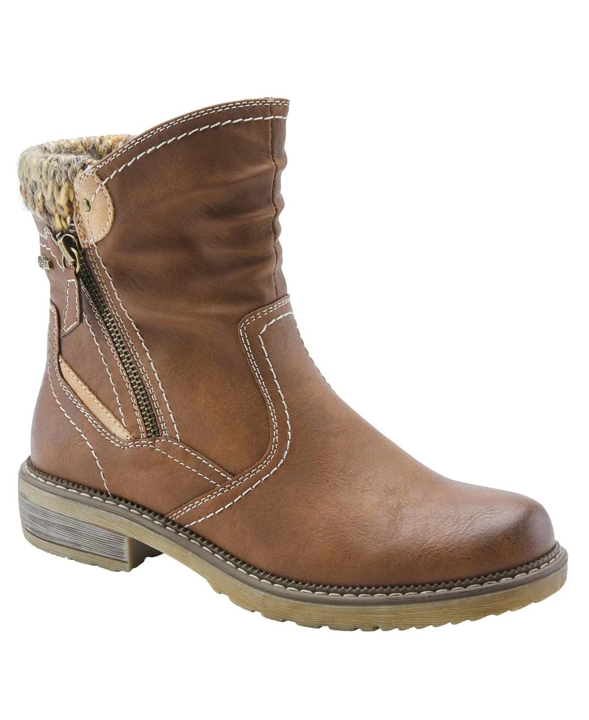 Wibea Slouch Shaft Water-Resistant Booties with Sweater Cuff & Shock-Absorbing Sole by Spring Step
