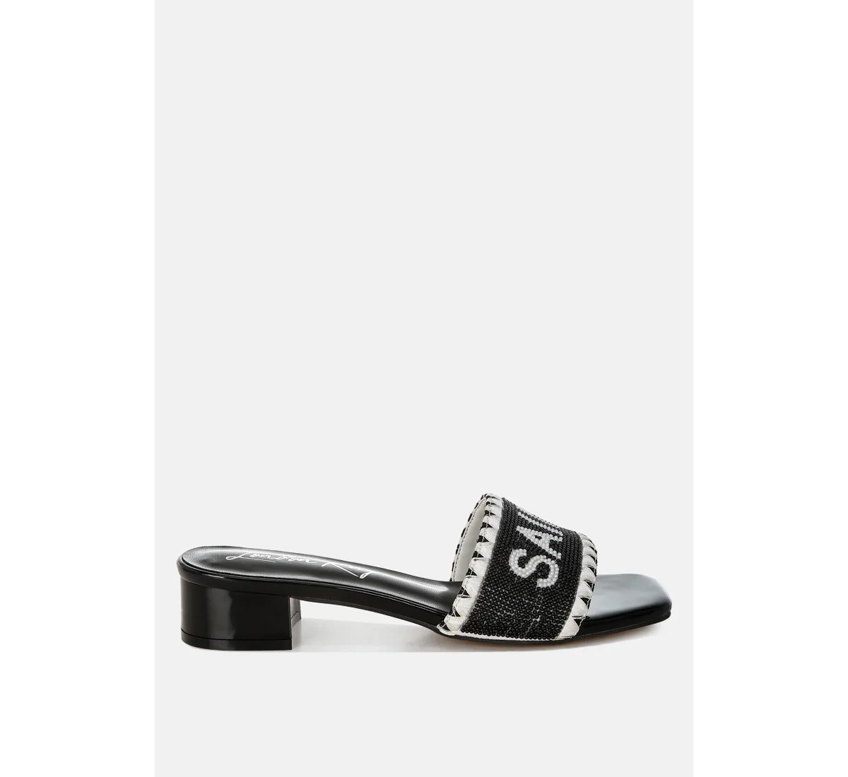 Poshta Saint Tropez Beaded Slip-On Heels by London Rag