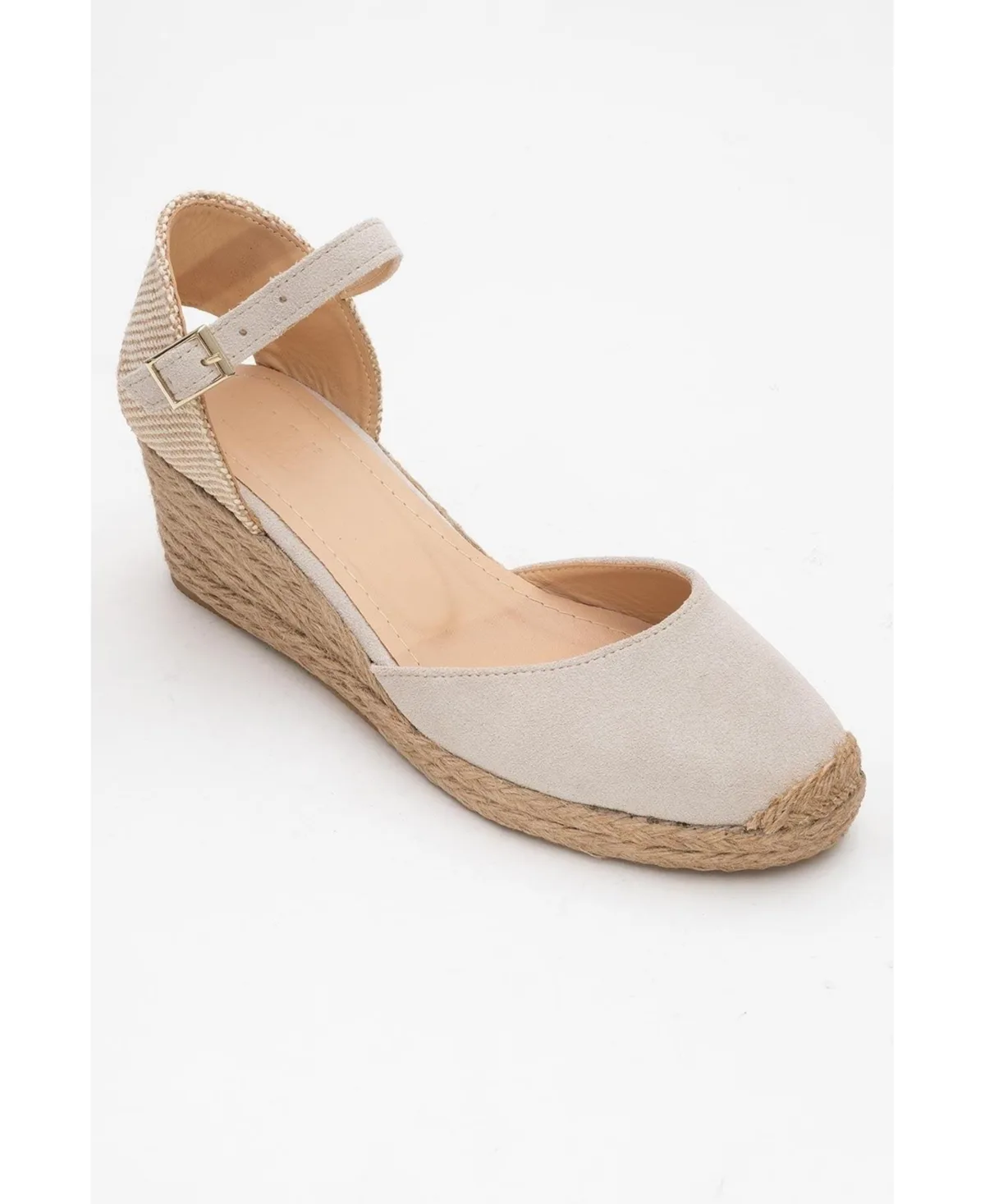Aldea Leather Platform Espadrille