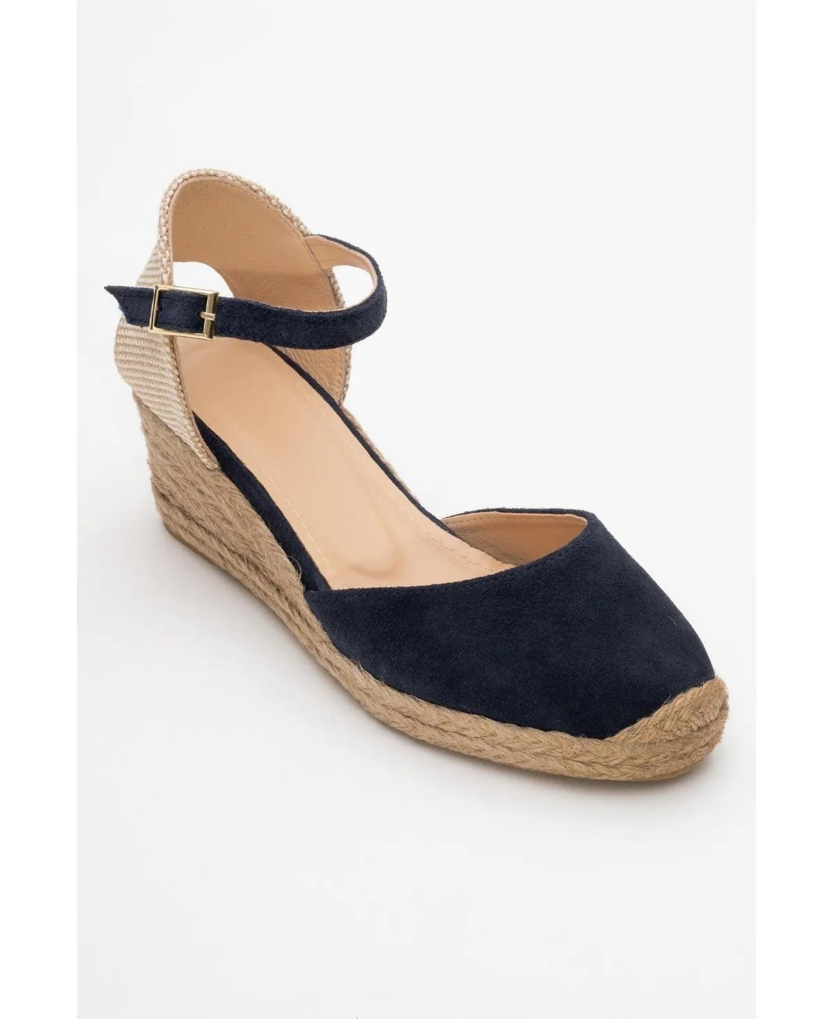 Aldea Leather Platform Espadrille
