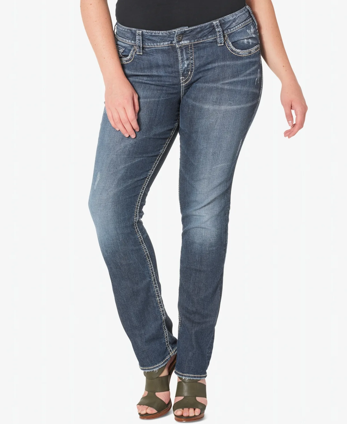 Suki Straight-Leg Jeans by Silver Jeans Co.