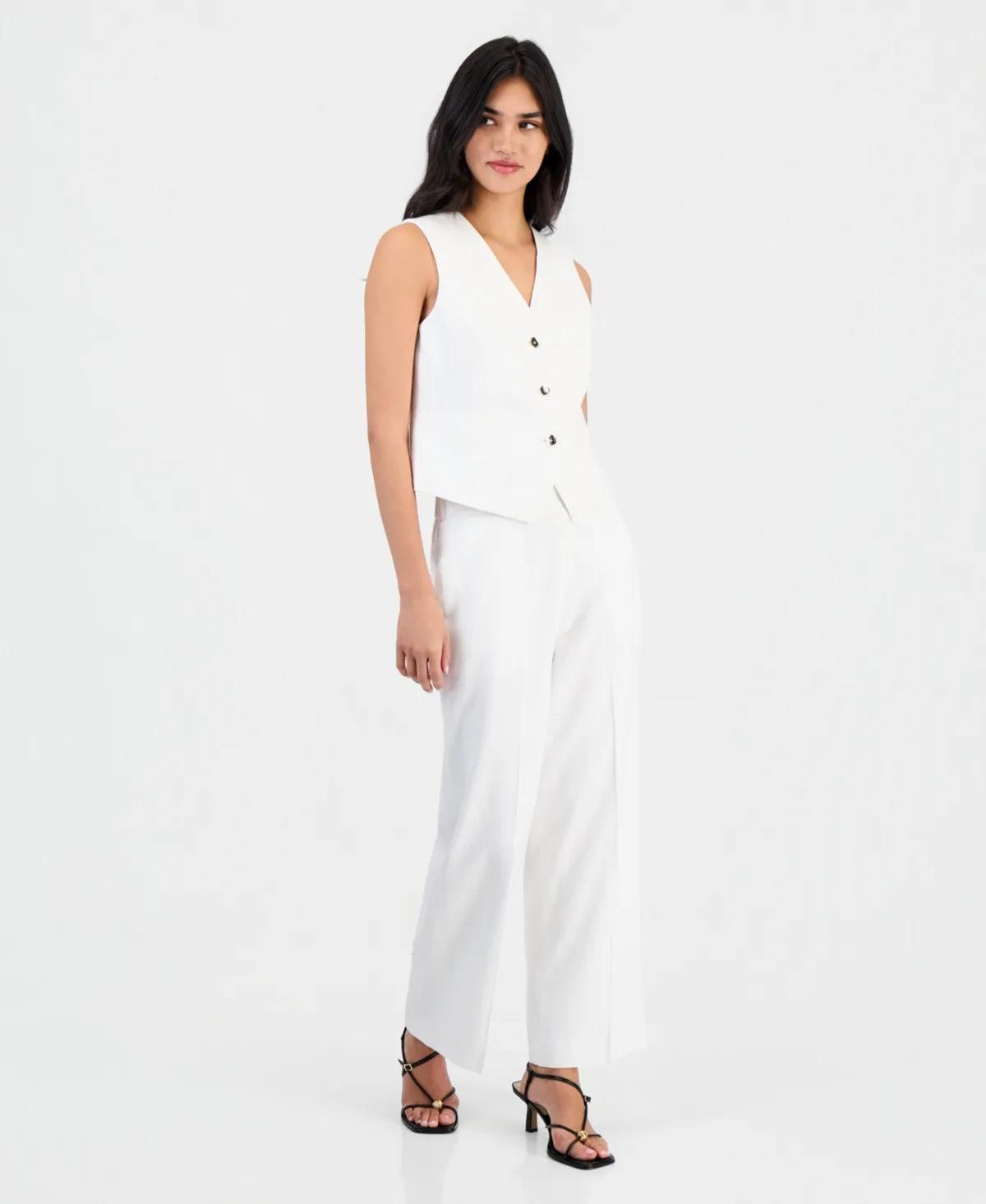 Pull-On Linen-Blend Pants by Bar Iii
