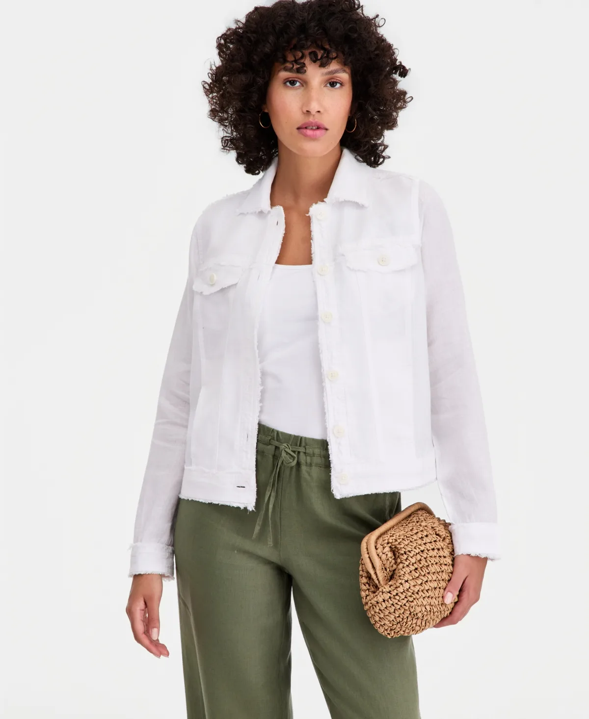 100% Linen Jacket by Charter Club