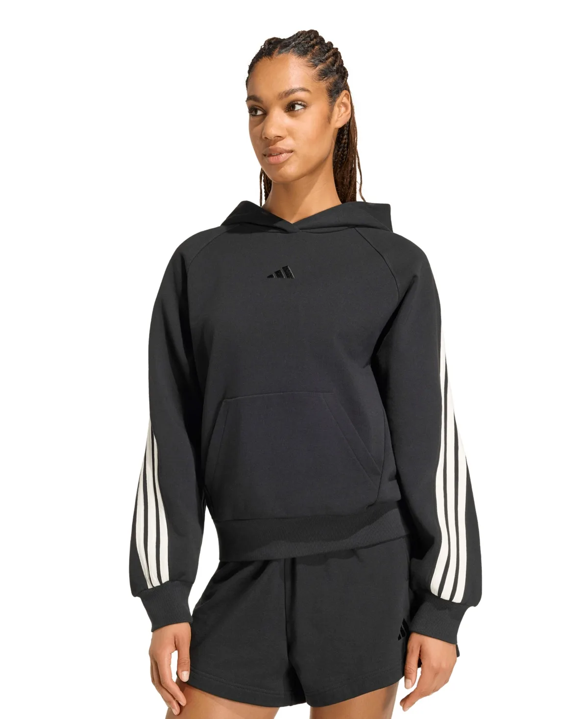 3-Stripes Pull-On Hoodie by Adidas