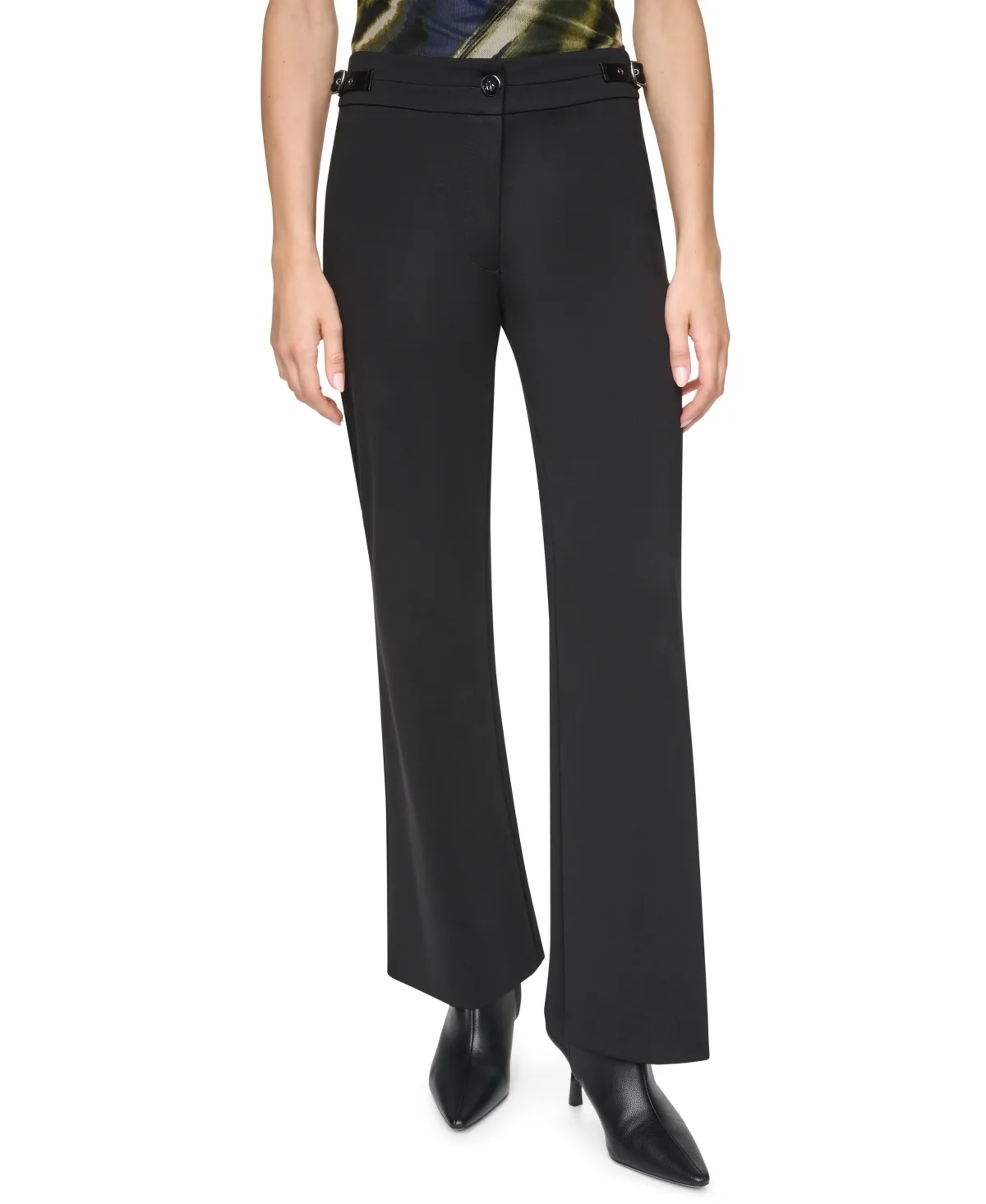 Soho Ponte Fit-And-Flare Pants by Dkny