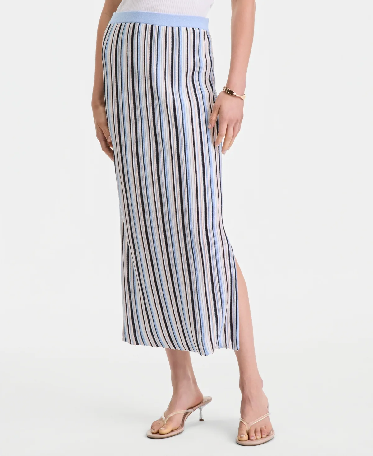 Multi Stripe Sweater Skirt by I.n.c. International Concepts