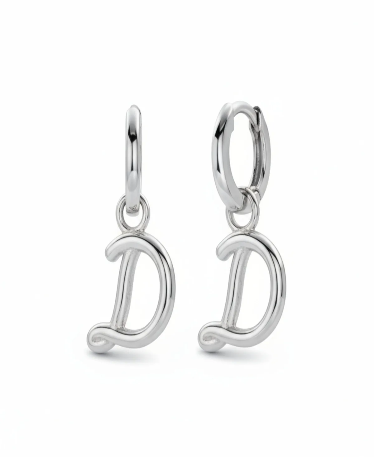 Mini Signature Initial Huggie Earrings by Oak & Luna