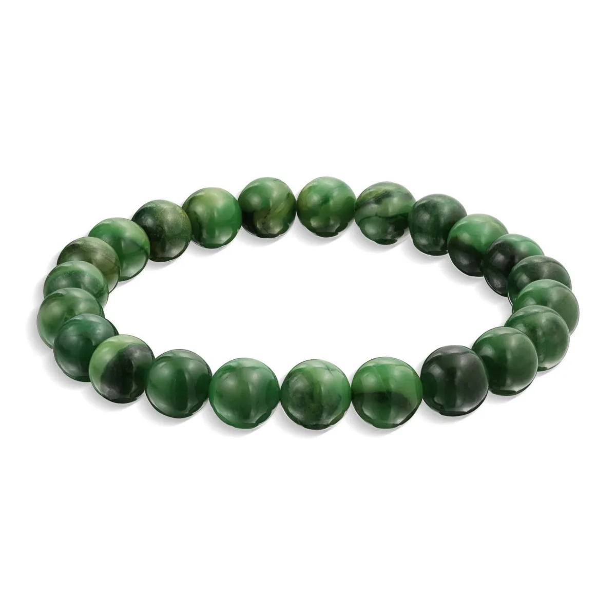 Natural Multi Color Round Beads 8MM Strand Stackable Stretch Bracelet by Bling Jewelry