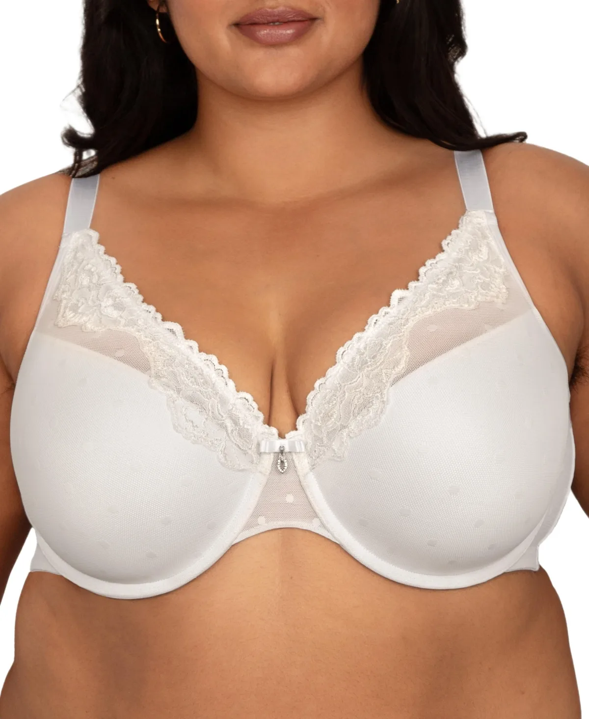 Sheer Whisper Plunge T-Shirt Bra by Curvy Couture