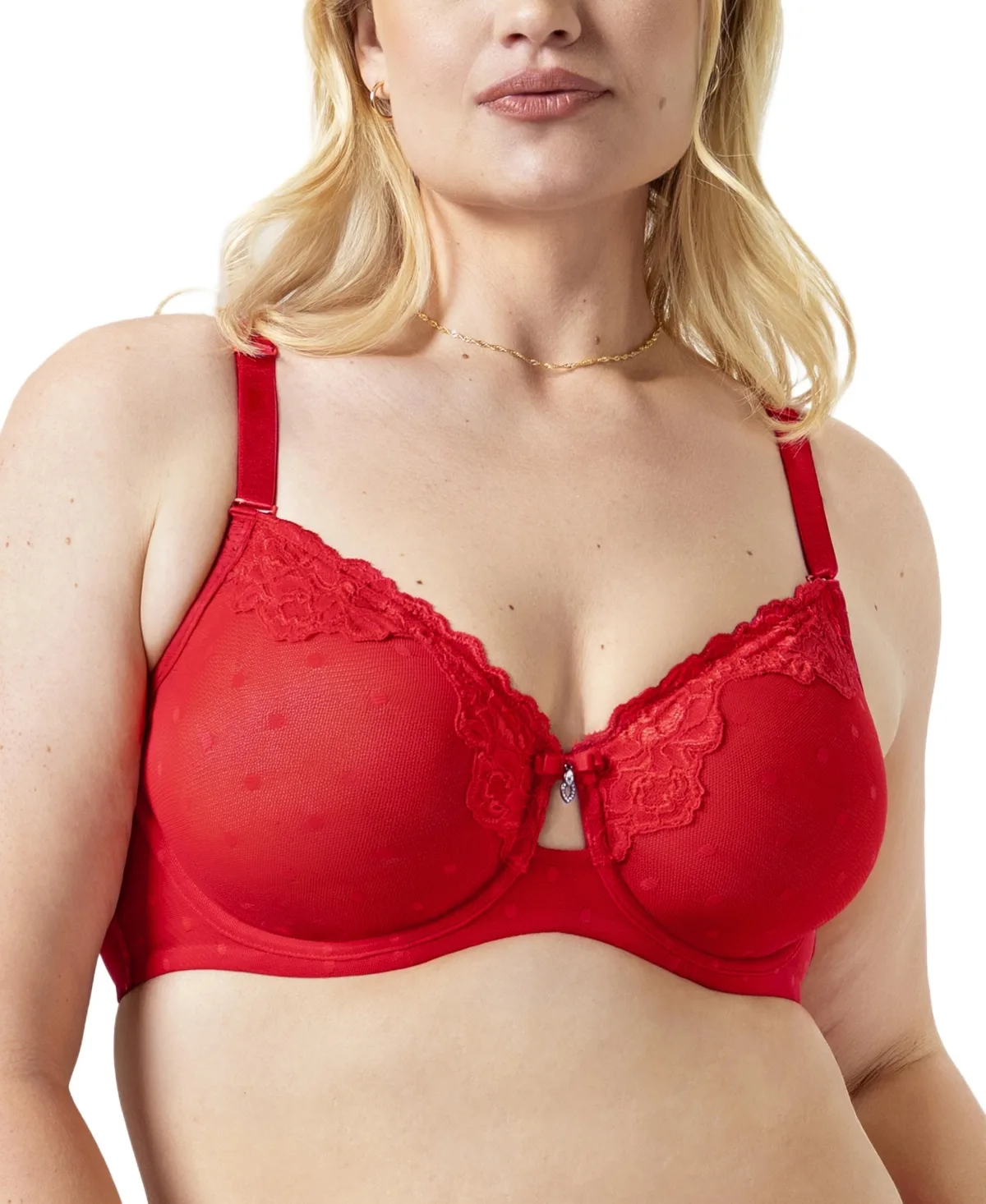 Sheer Whisper Unlined Underwire Bra by Curvy Couture