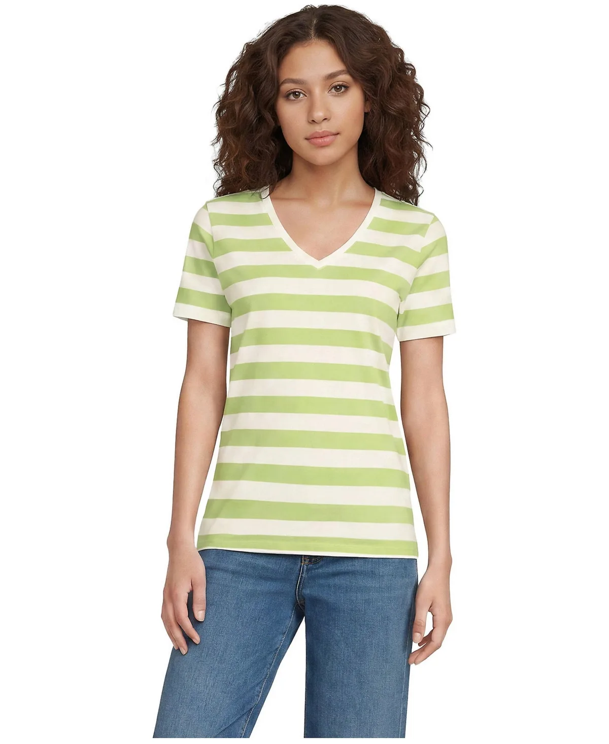 Relaxed Supima Cotton V-Neck T-Shirt
