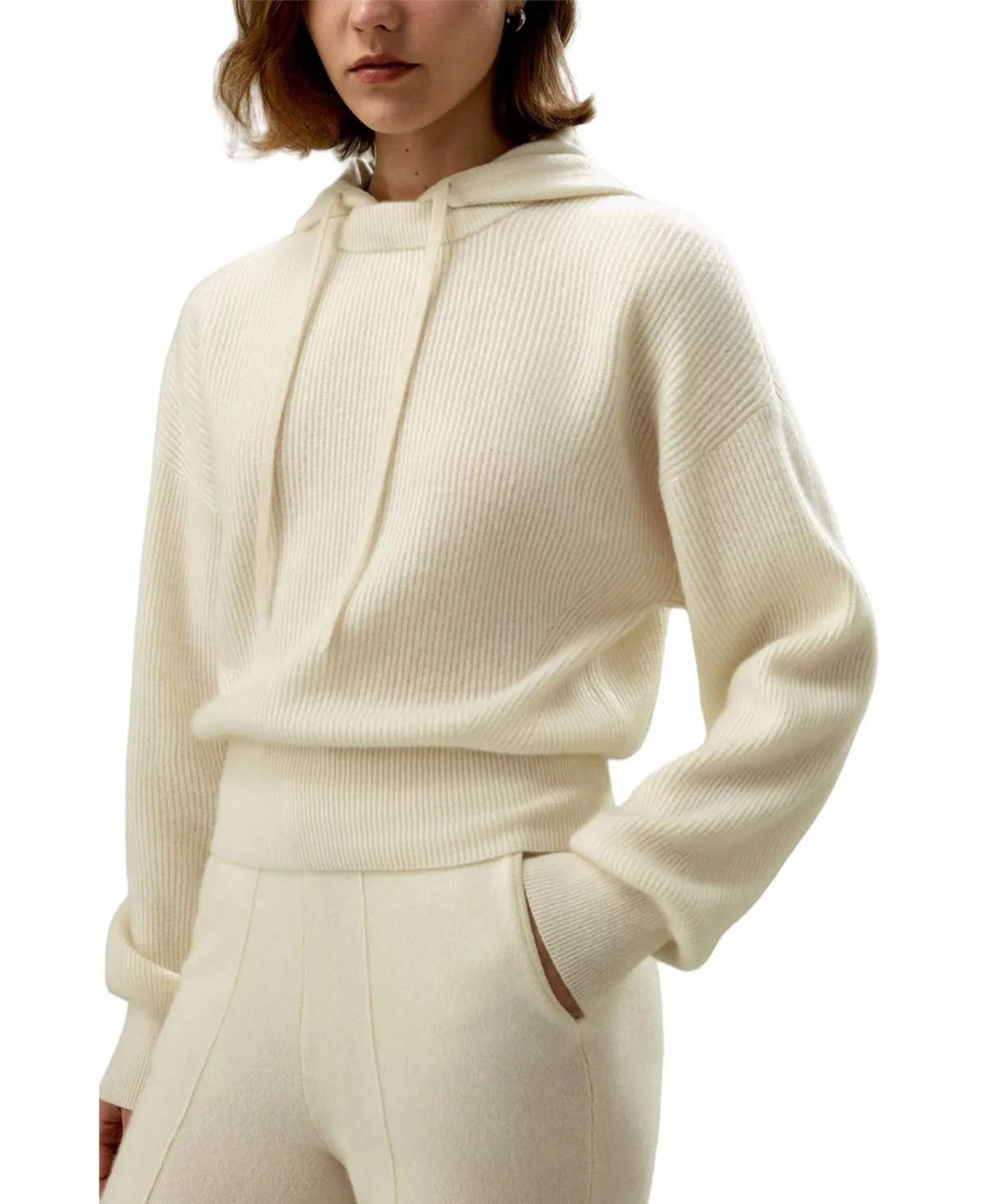 100% Cashmere Detachable Hoodie