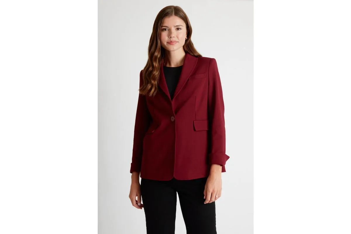 Lorraine Single Button Blazer by Caldwell Collection