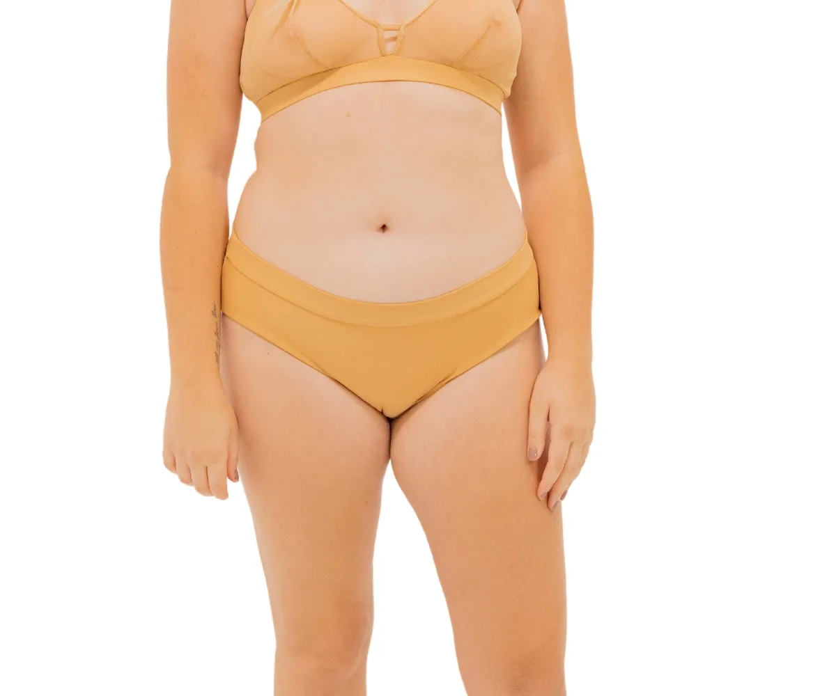 Nude Shade Mesh Hipster Bikini Panty by Naked Rebellion