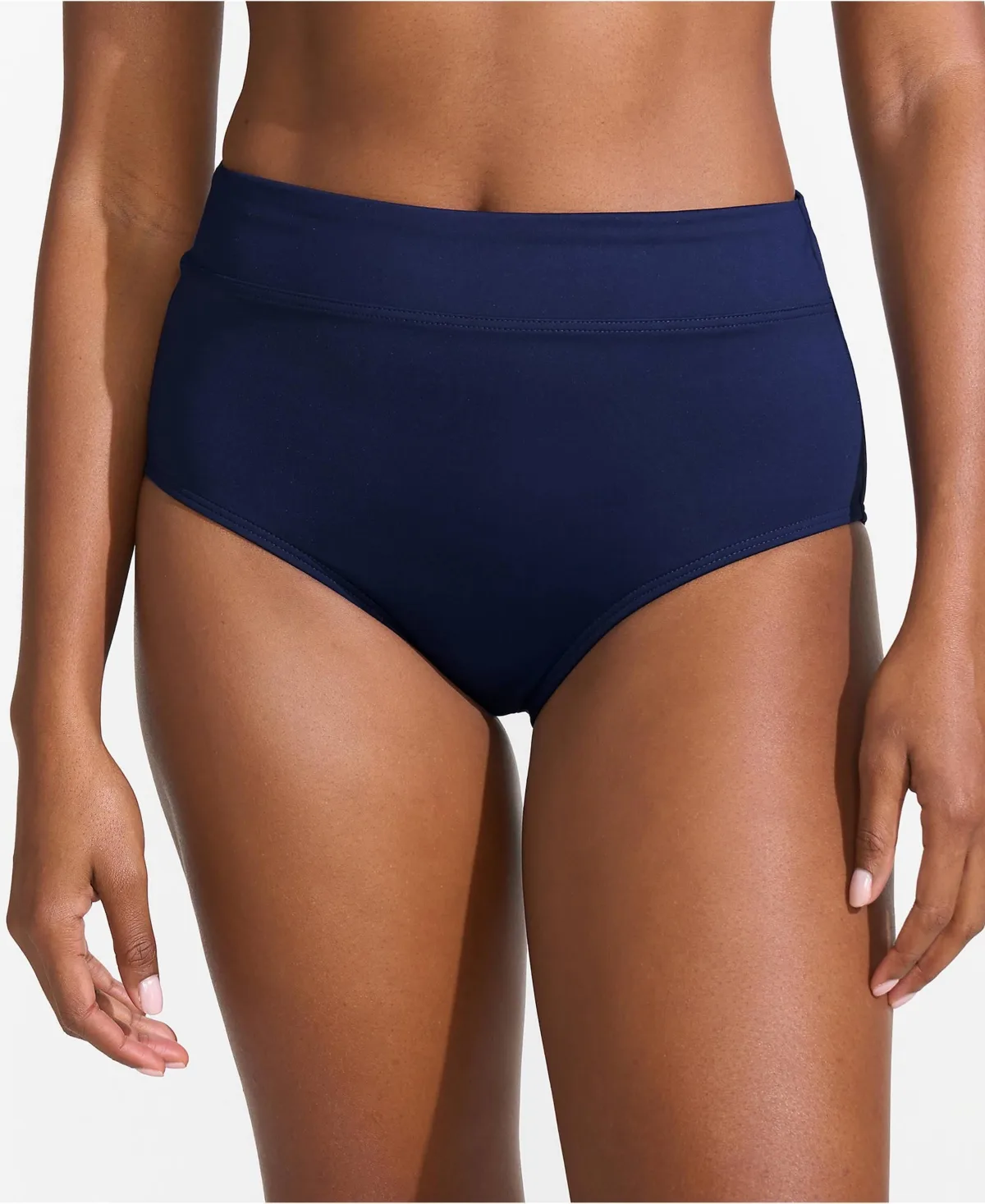 Tummy Control High Waisted Bikini Swim Bottoms by Lands' End