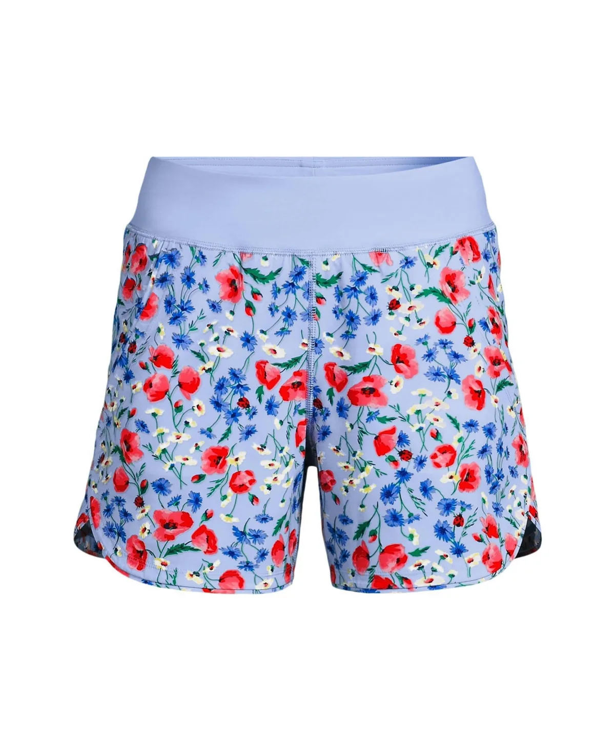 SunShade Upf 50 5" Board Shorts with Panty by Lands' End