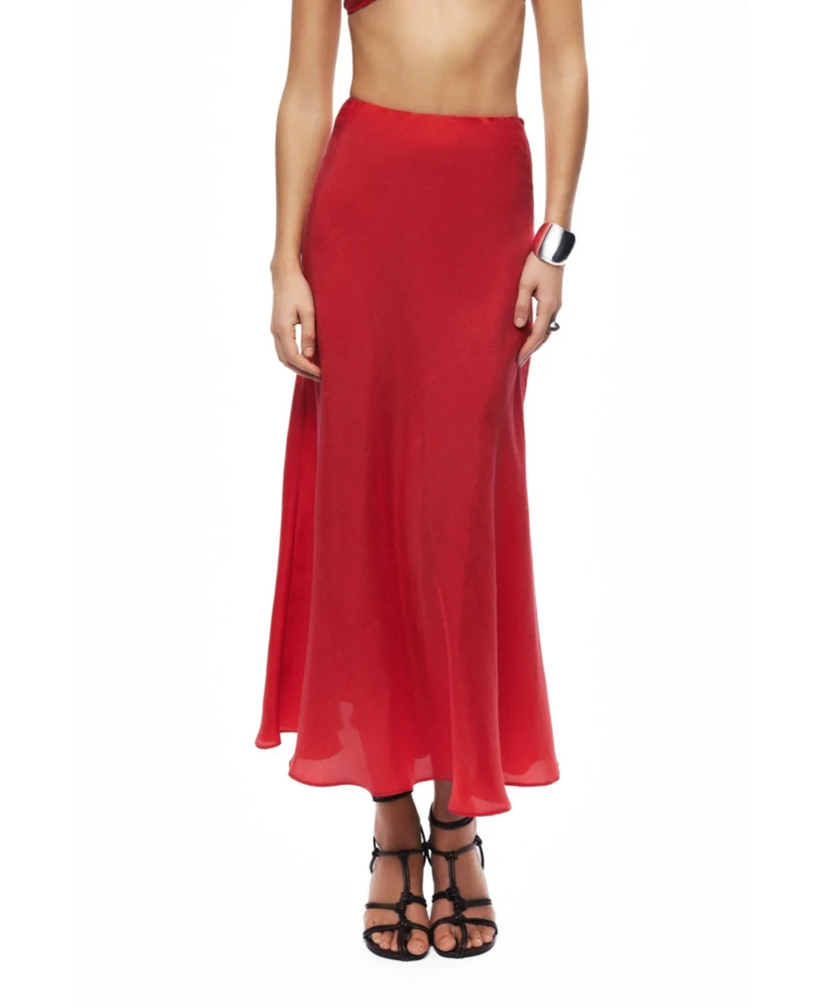 Pleated Midi Skirt by Nocturne