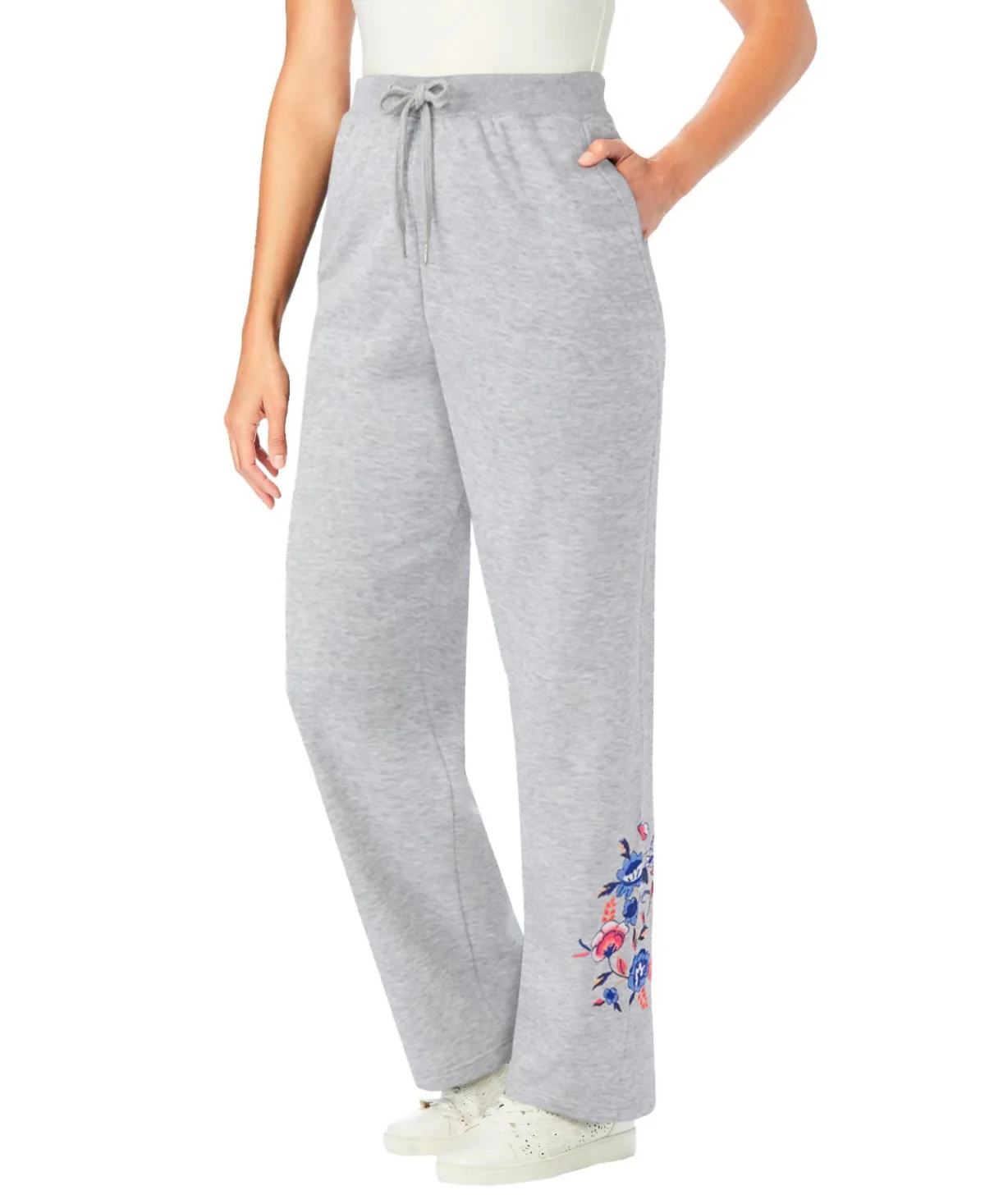Better-Fleece Pull-On Drawstring Sweatpants by Woman Within