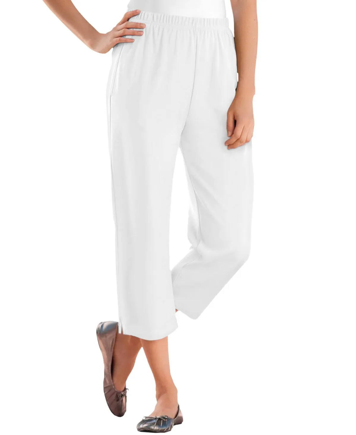 7-Day Knit Capri by Woman Within