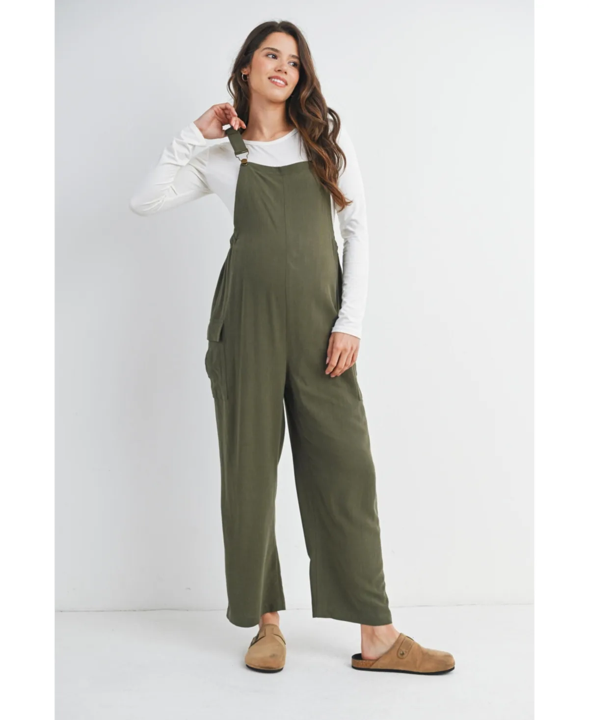 Straight Leg Adjustable Overalls by Hello Miz