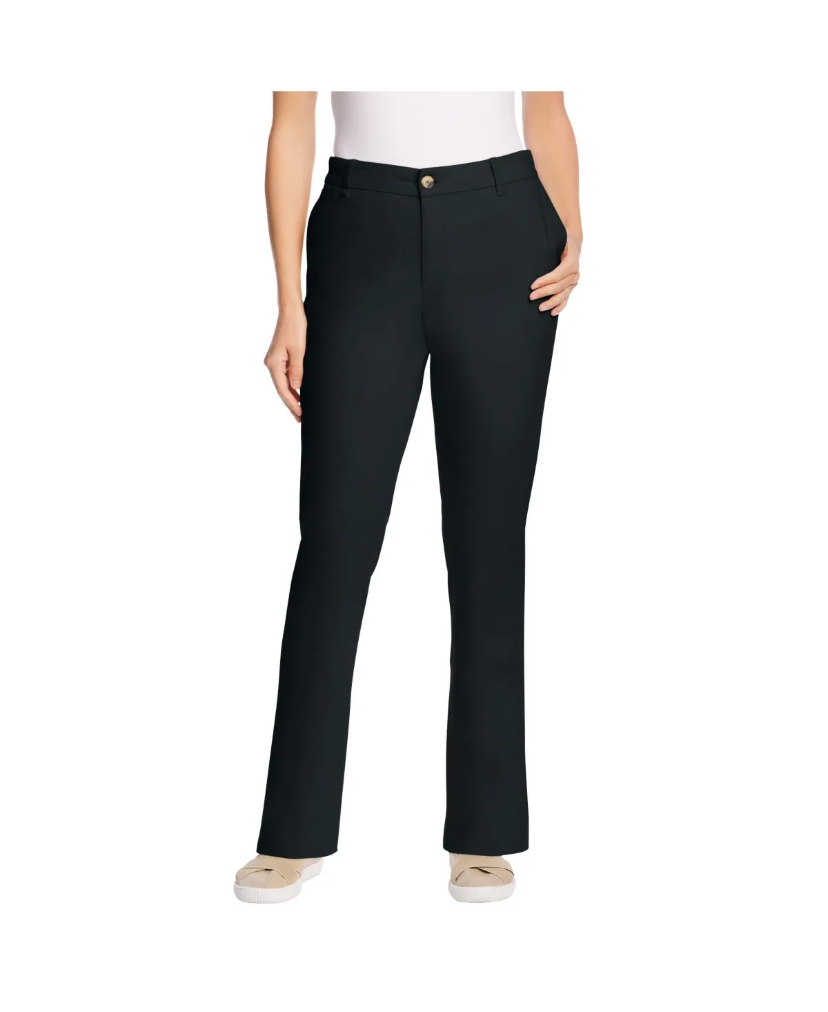 Within Tall Adjustable Waist Straight-Leg Chino by Woman Within