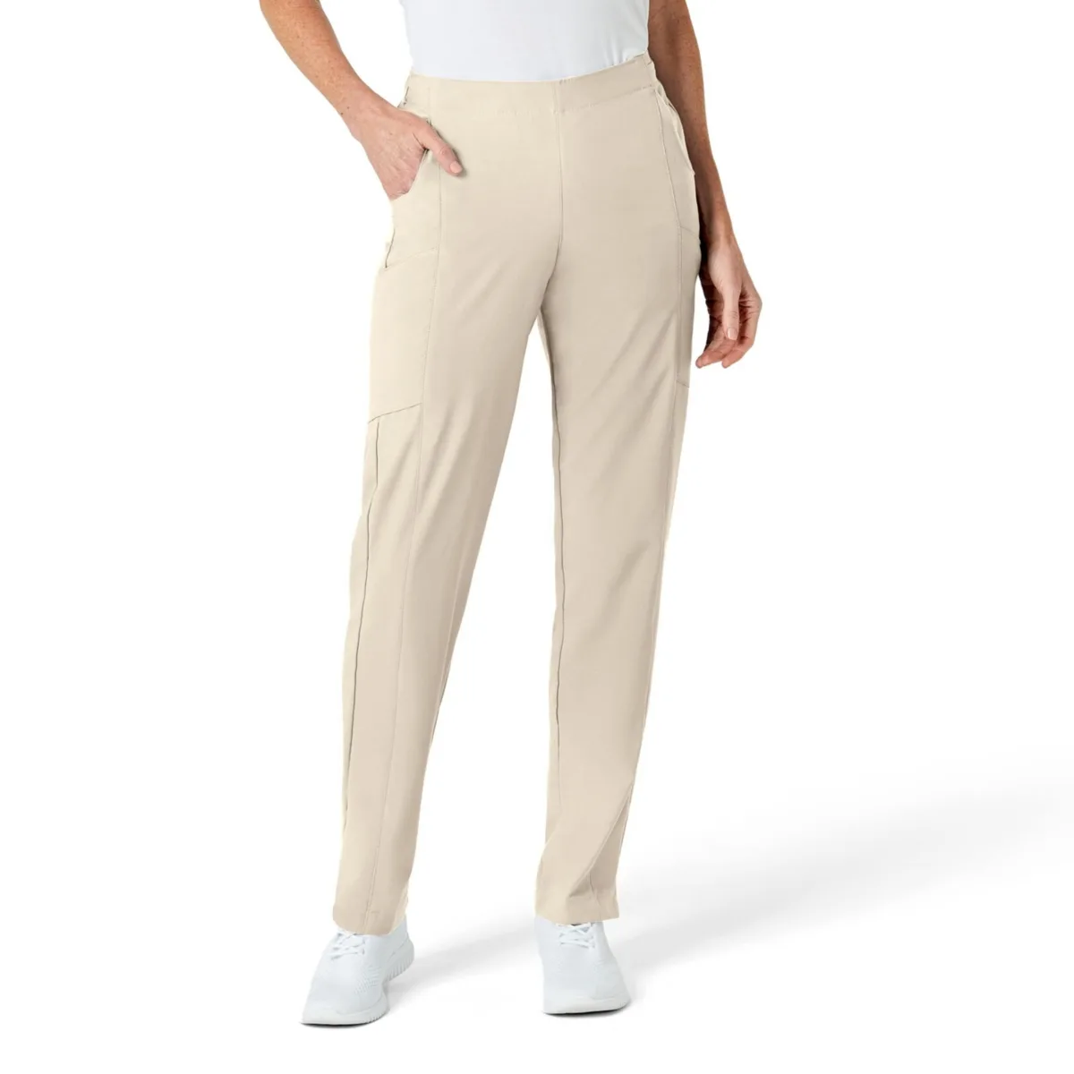 W123 Flat Front Cargo Scrub Pant