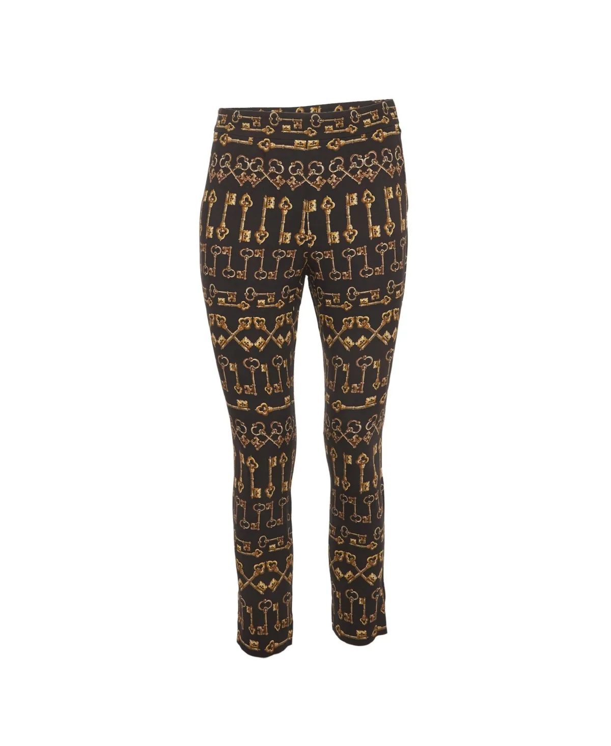 Key Print Crepe Slim Fit Pants by Pre-owned Dolce & Gabbana