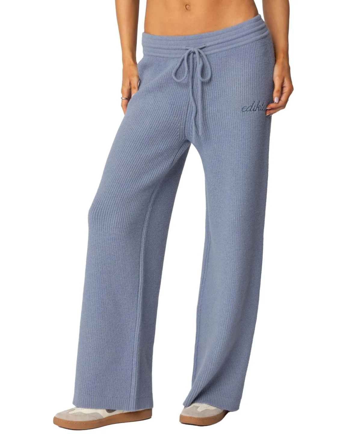 Kris Ribbed Knit Sweatpants by Edikted
