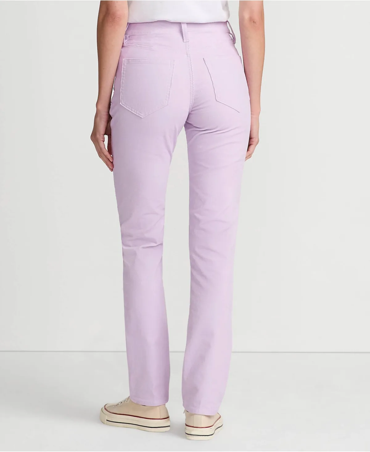 Mid Rise Straight Leg Corduroy Pants by Lands' End