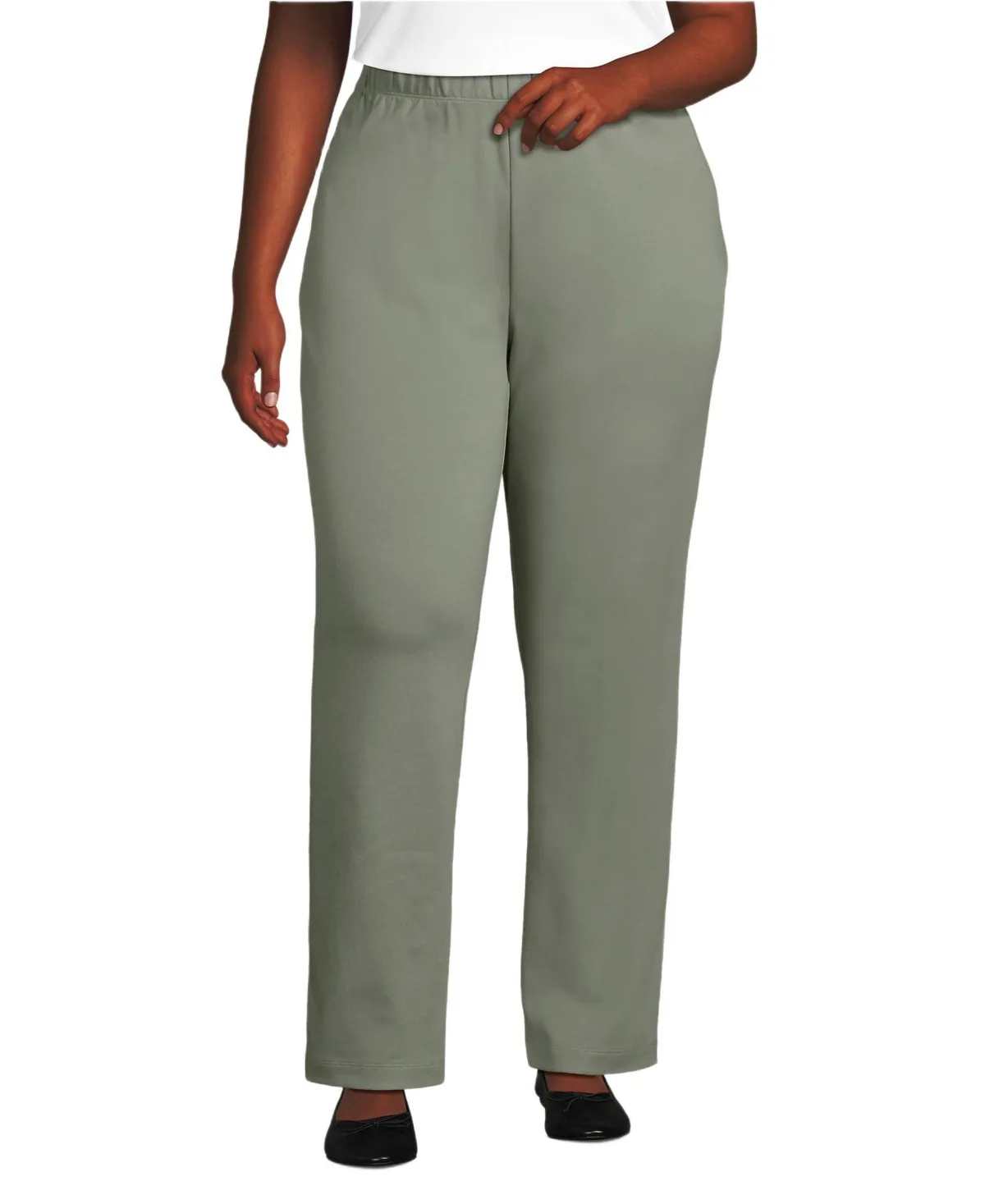 Sport Knit High Rise Pants by Lands' End