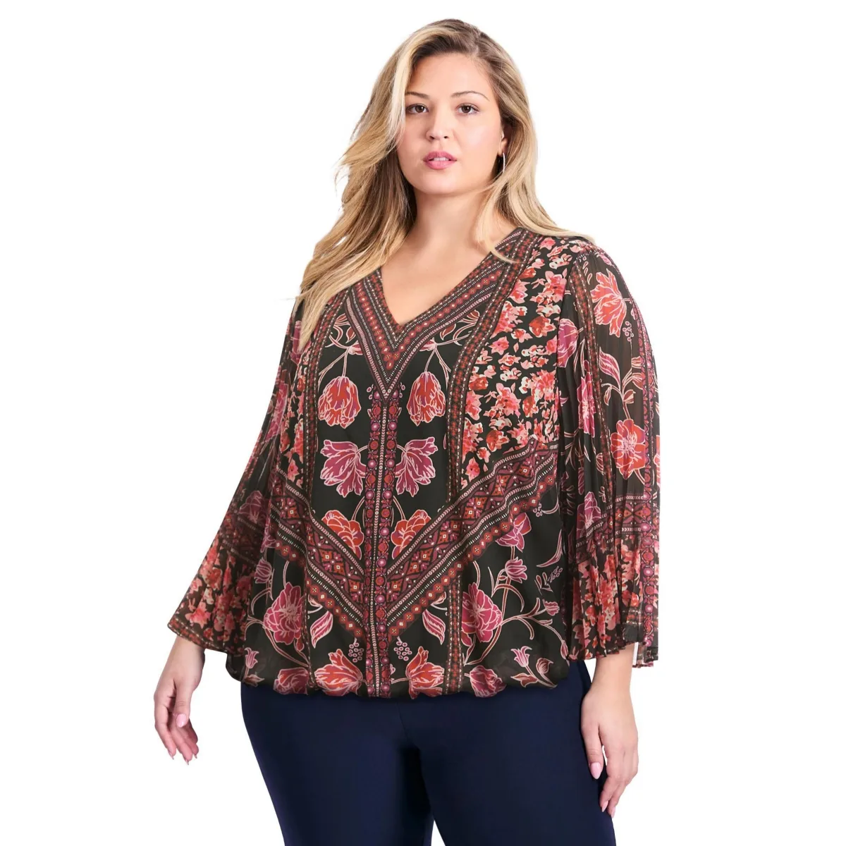 Pleat Sleeve Top