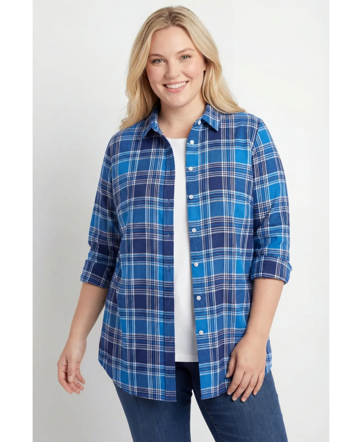 Perfect Long Sleeve Shirt by Woman Within