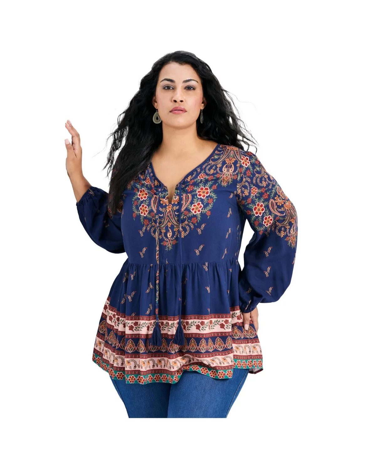 Kiani Boho Print Tunic by Avenue