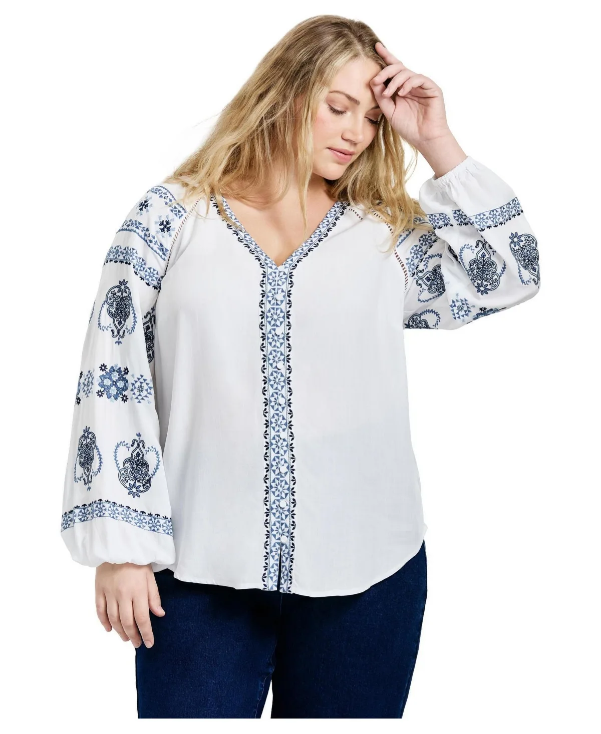 Angelina Embroidered Blouse