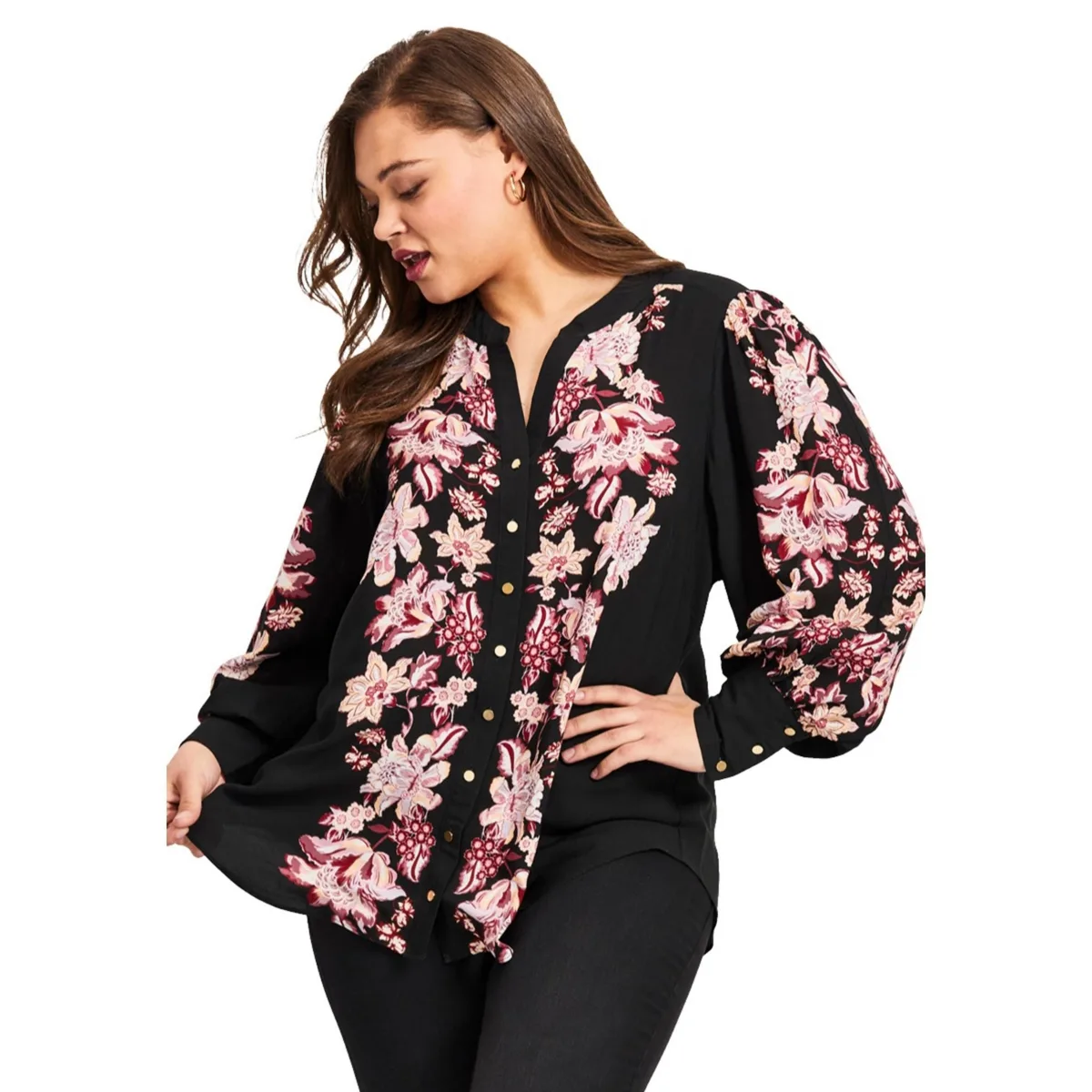 Sofia Long Sleeve Blouse by Avenue