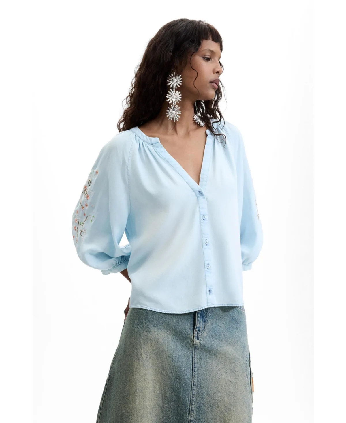 Long Sleeve Blouse by Desigual